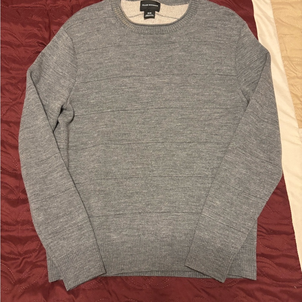 Club Monaco Men's Gray Crewneck Sweater - Size: Medium